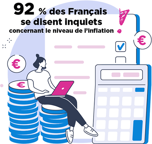 92 % des français inquiets concernant le niveau de l'inflation